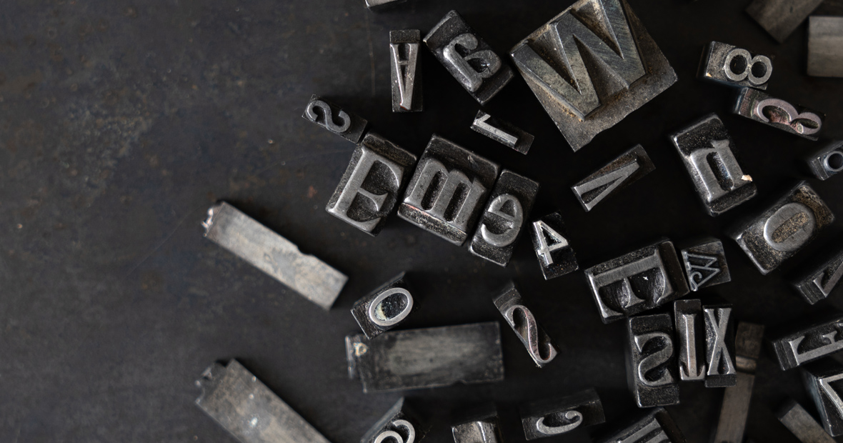 lettres en relief